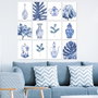 Wallity Set de 12 Cuadros Decorativos MDF Multicolor